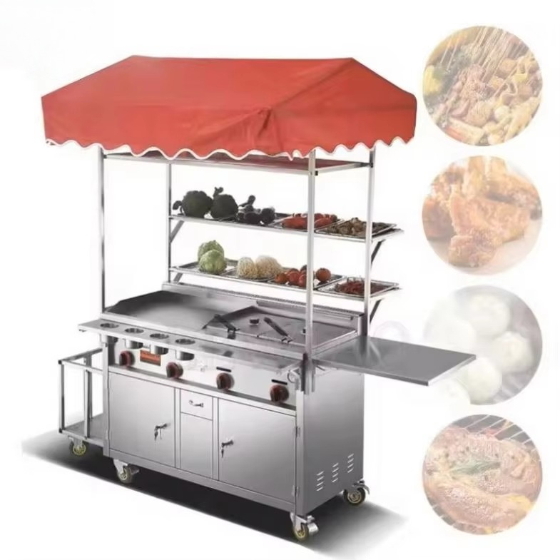 移動式食品カートトレーラー ステンレス製アイスクリームトラッ - Food Snacks Catering のレビューと価格
