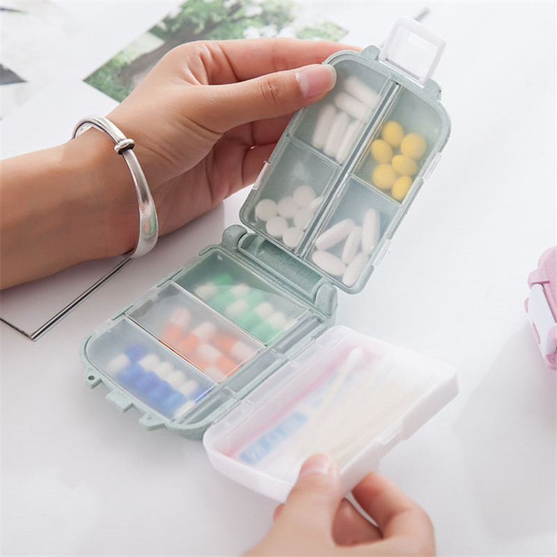 ウィークリーピルボックス 8 グリッド薬オーガナイザータブレ - Seaweed Snack のレビューと価格
